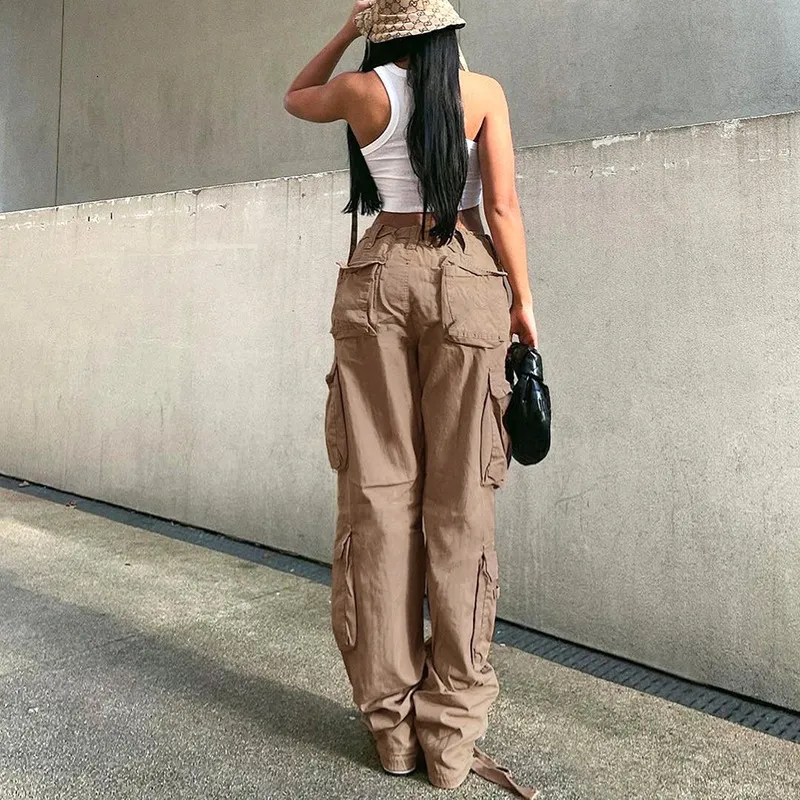 Autumn and Winter New Women's Work Wear Straight Leg Long Pants High Waist Loose Wide Leg Dad Jeans Women 230825