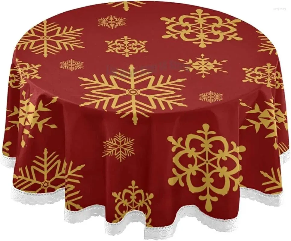 Toalha de mesa flocos de neve vermelho ano de natal inverno tapetes de mesa para cozinha festa sala de jantar mesas casa sala de estar quarto decorativo
