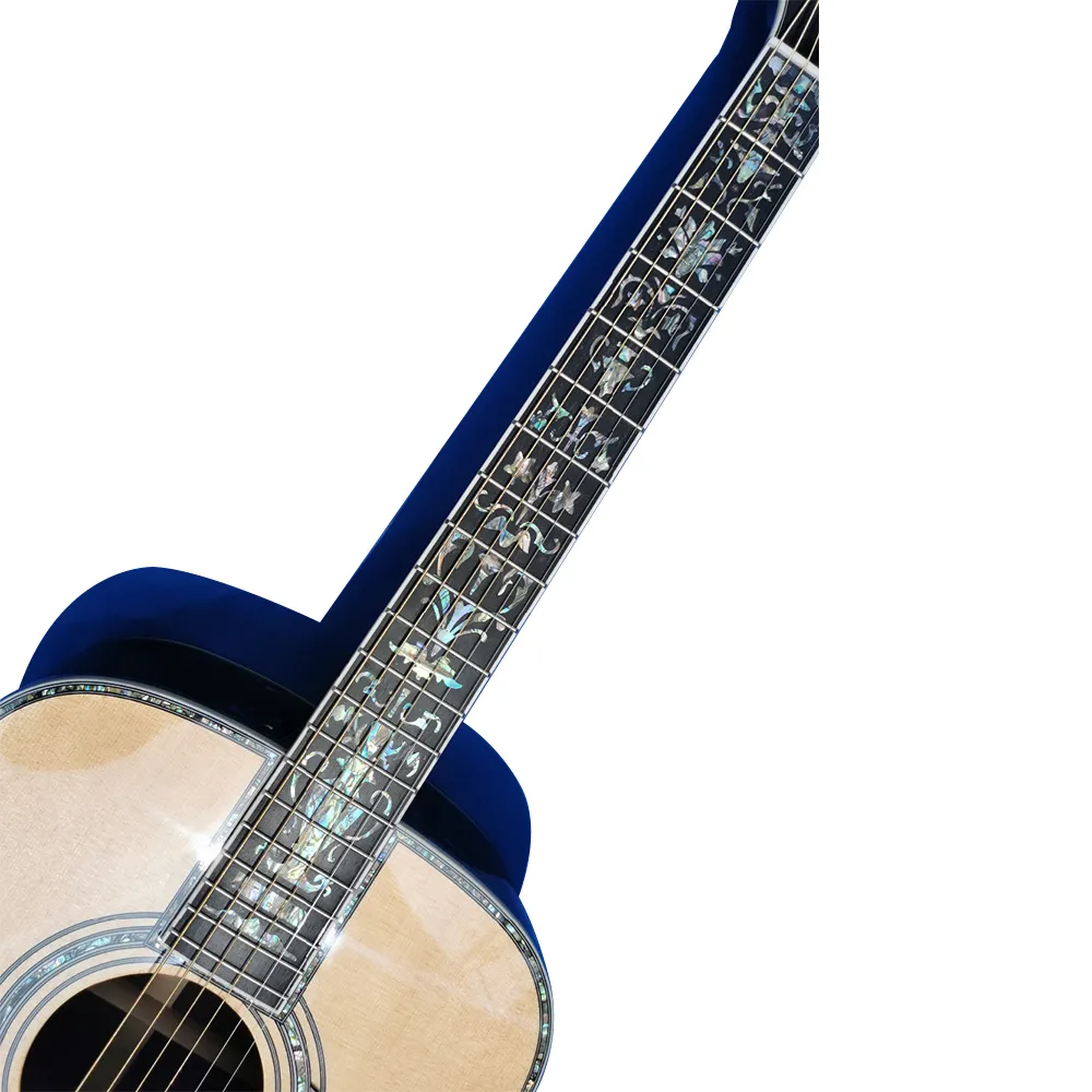 Darmowa wysyłka 41 -calowa gitara akustyczna z litego drewna, gitara akustyczna,