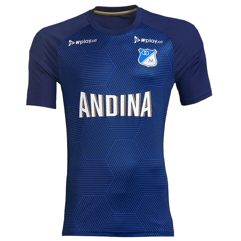 24 25 Millonarios F.C.Castro Soccer Jerseys 2024 2025 Vasquez Quinones Giraldo Pereira Vargas Home Men Camisetas de Futbol