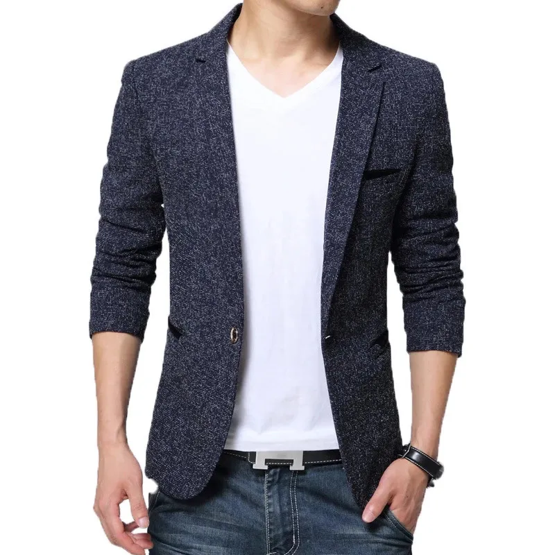 BROWON Arrivo Mens Blazer Jacket Suit Wedding Prom Party Slim Fit Smart Casual Suit Men Jacket Business Men Suit Jacket 240118