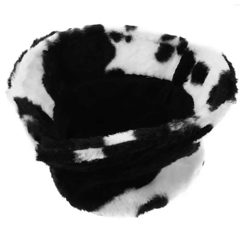 Boinas Gorro con estampado de vaca Gorro de lana Atractivo Esquí Gorro de lana cálido Diseño de patrón Tiene