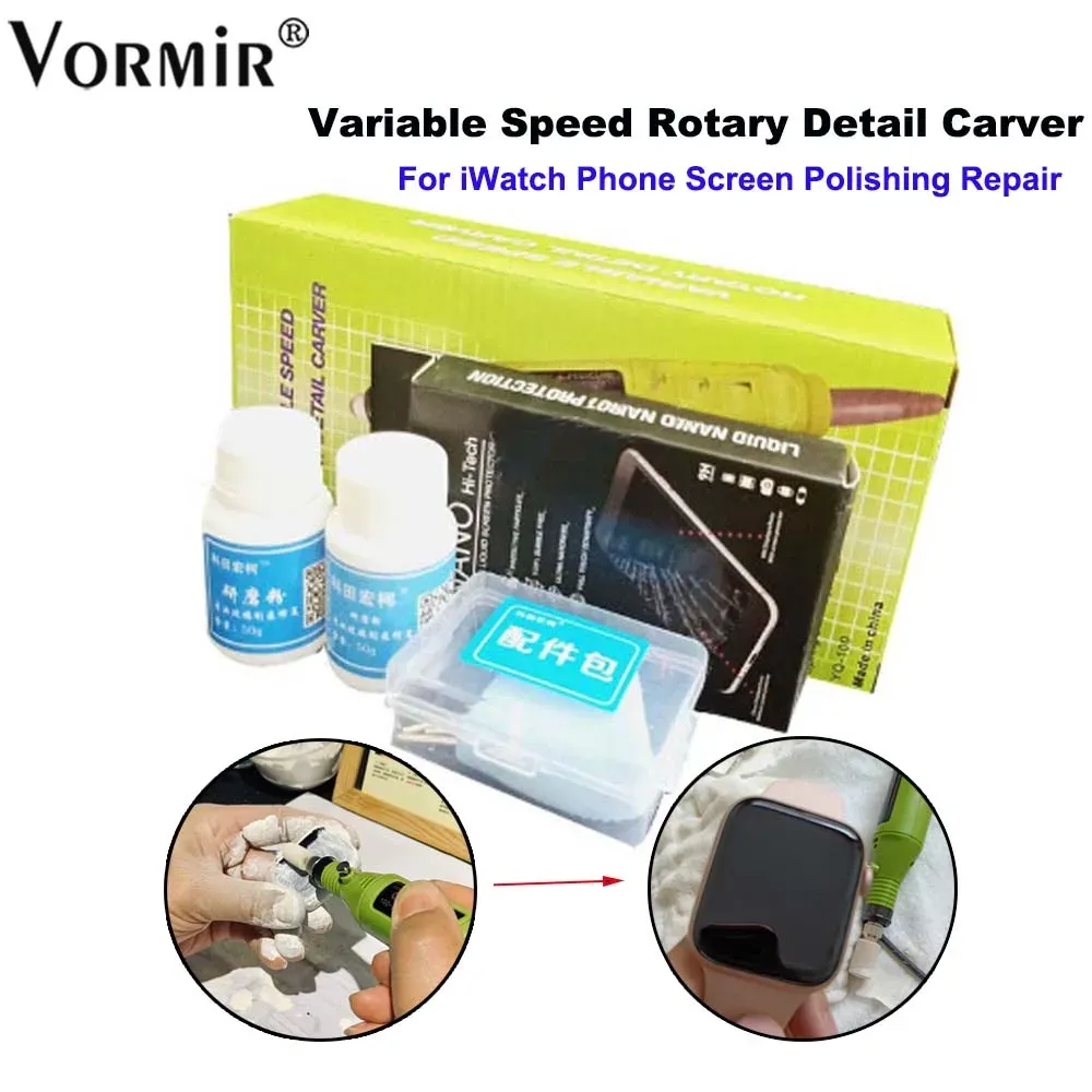 Mills variabel hastighet Rotary Carver Poleringslipning HINE för Apple Watch Phone Touch Screen Glass Scrates Ta bort reparationsverktyg