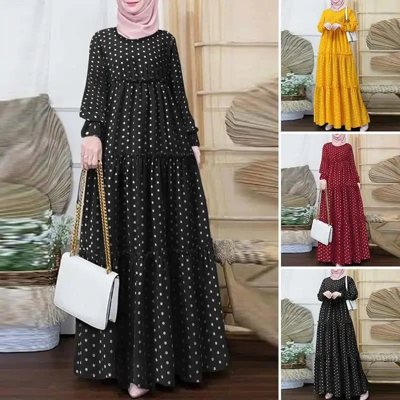 Casual klänningar solid muslimsk klänning Autumn Winter Soft Satin klänning Kvinnor Abaya Lace-up Kaftan Islam Caftan Turkiet kläder för kvinnor Robe