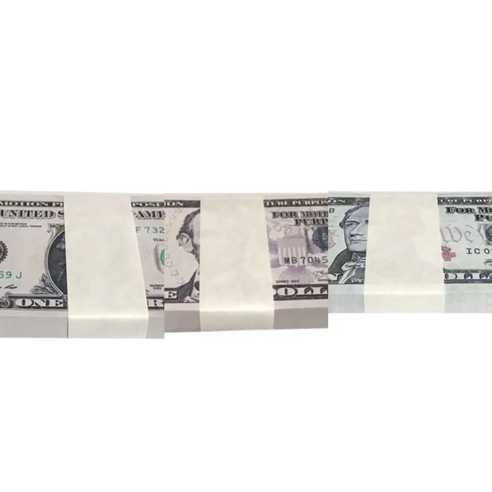 Nowa Fałszywe Banknot Money Partia 10 20 50 100 200 200 Dollar Euro Realistyczne paski zabawek Props Kopiuj walutę film FaUxBillets 100 63292386GG7Y8SK