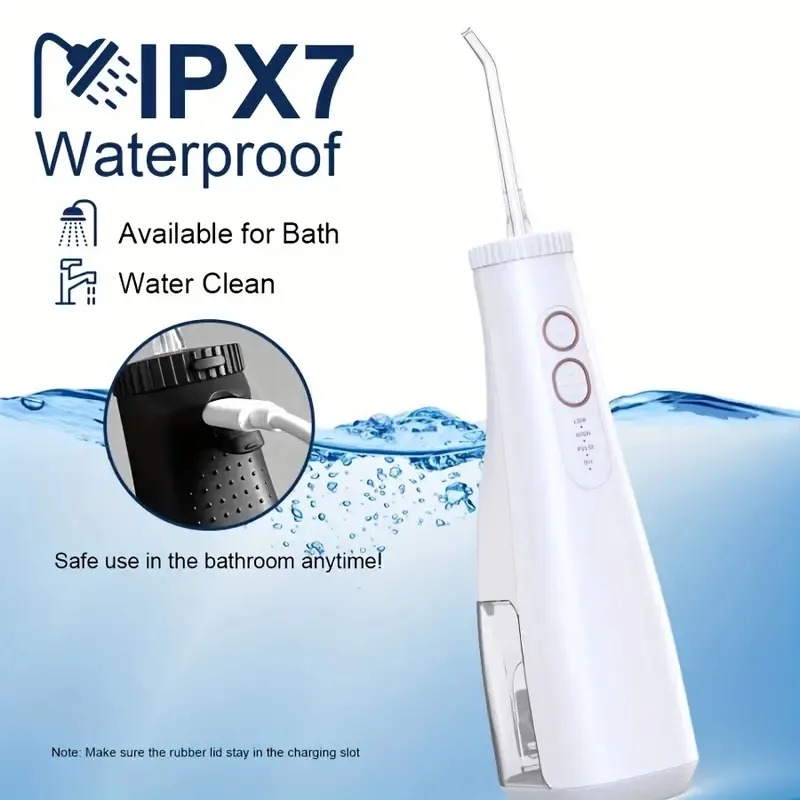 Professionele Mondhygiëne Monddouche IPX7 Waterdichte Jet Tips Mondverzorging Apparaten Oplaadbare Water Flosser Reiniging