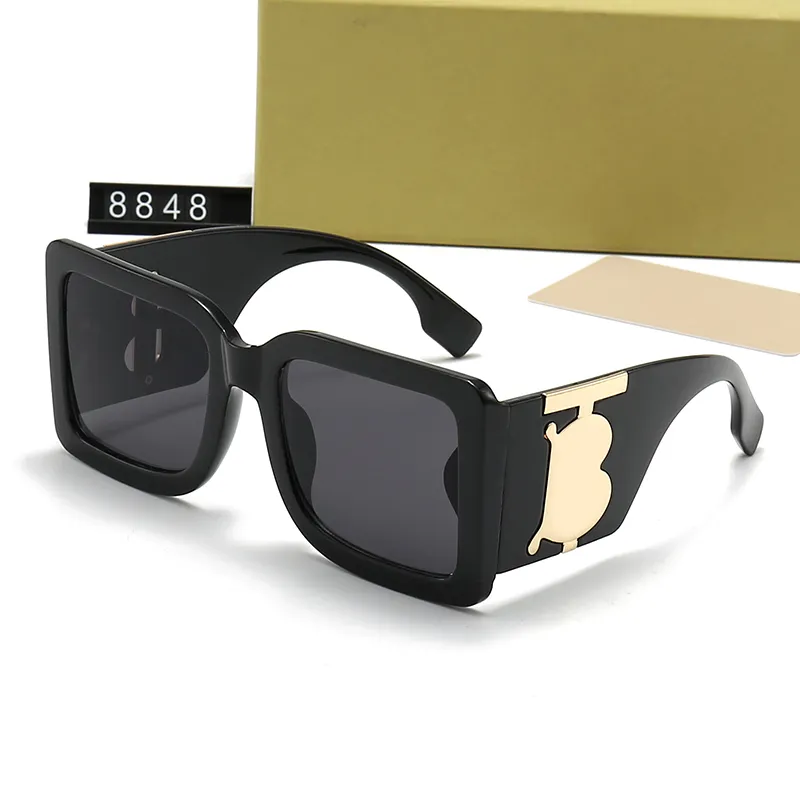 Óculos de sol de designer de moda masculino óculos de sol para mulheres preto e mel grande quadro completo cinza escuro lentes marrom escuro retro clássico óculos de sol de proteção UV400