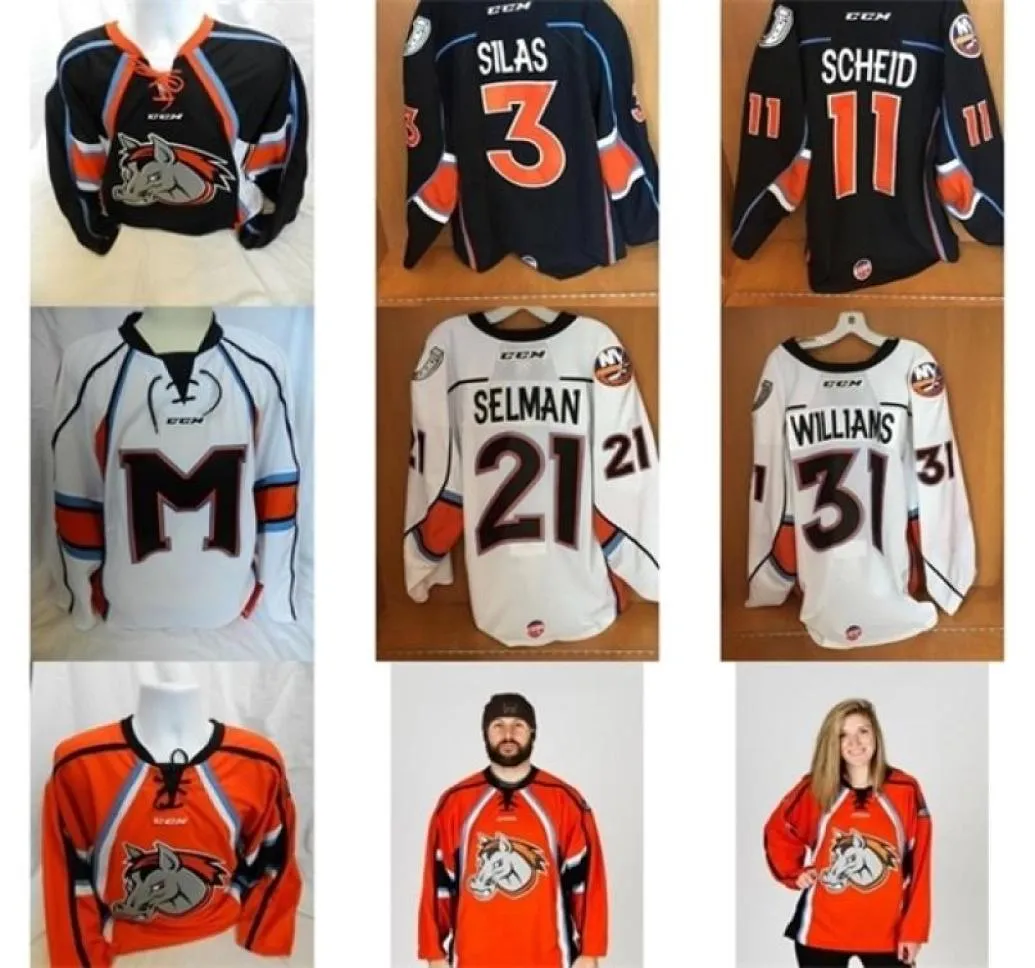 C26 Nik1 Mens Womens Kids Personalizar ECHL Missouri 11 Scheid 3 Silas 21 Selman 31 Williams Costurado Raro Hóquei Jerseys Goalit Cut7156331