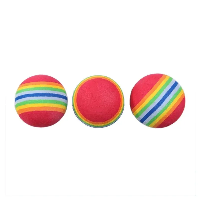 300 stuks golfswing trainingshulpmiddelen indoor oefenspons schuim regenboogballen 240124