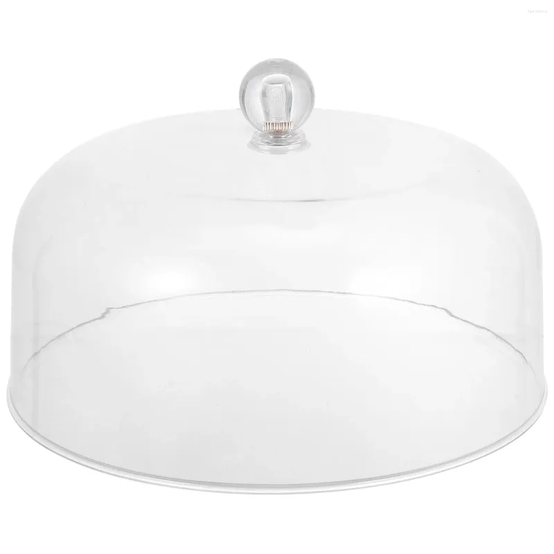 Ensembles de vaisselle décor Cover à poussière Dome Shape Lid Micro-onde Four transparent Round Protecteur