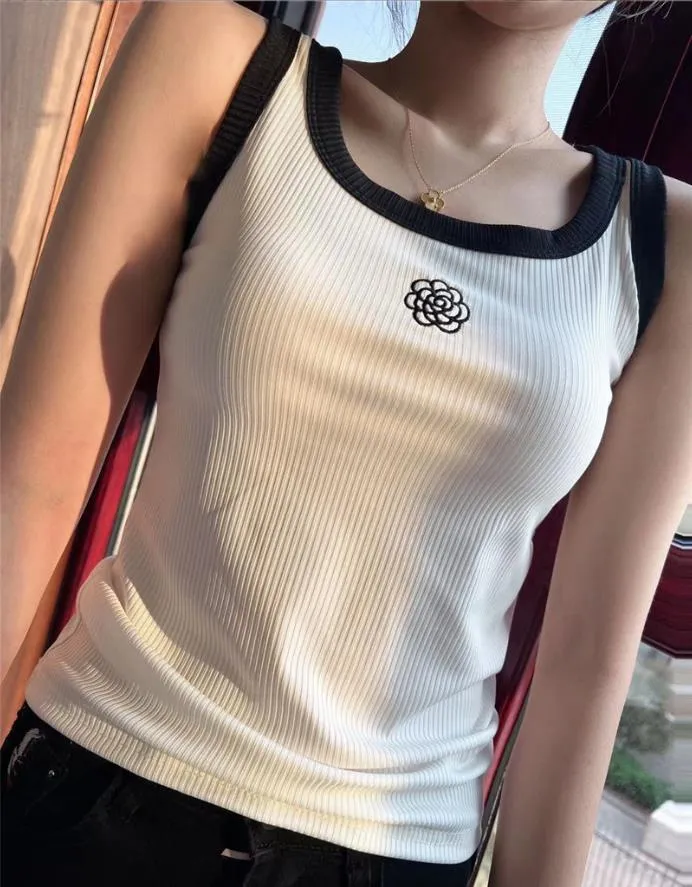 Womens Tank Top Summer Slim Sleeveless Camis Croptop Outwear Elastic Sports Knitted Tanks