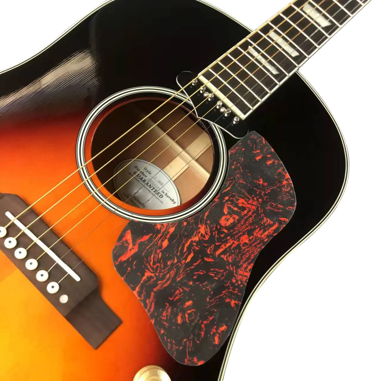 40 tum 160 -serie Sidan Single Sunset Color Box Wood Guitar