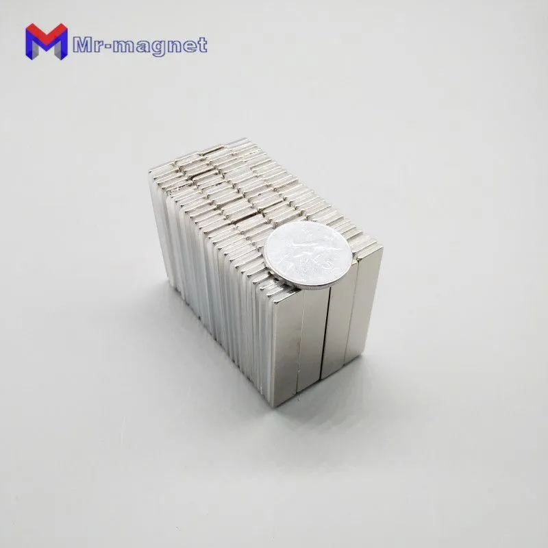 imanes 50x10x2 mm super strong rare earth permanet magnet powerful block neodymium magnets 50102 axial magnetized