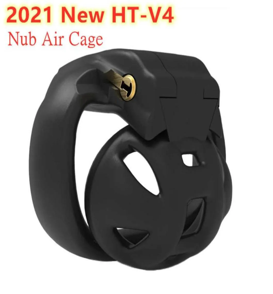 2021 HT-V4 3D Nub Cage petit dispositif masculin, anneaux de pénis manchon de coq, serrure Cobra, jouets Sexy adultes BDSM pour Men8142857