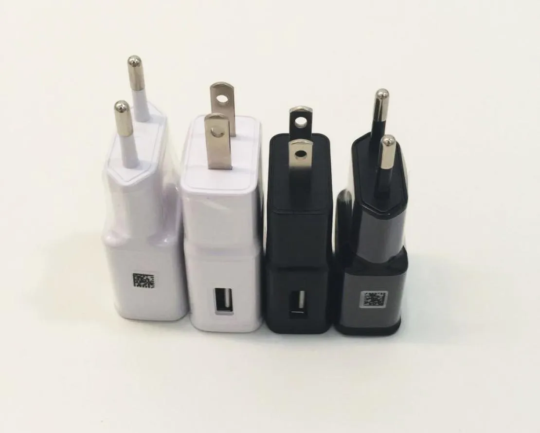 Chargeur mural USB 5V 1A AC, adaptateur de chargeur de voyage pour maison, prise US EU pour Samsung Galaxy S3 S4 S5 I9600 Note 3 N9000 DHL 4617682