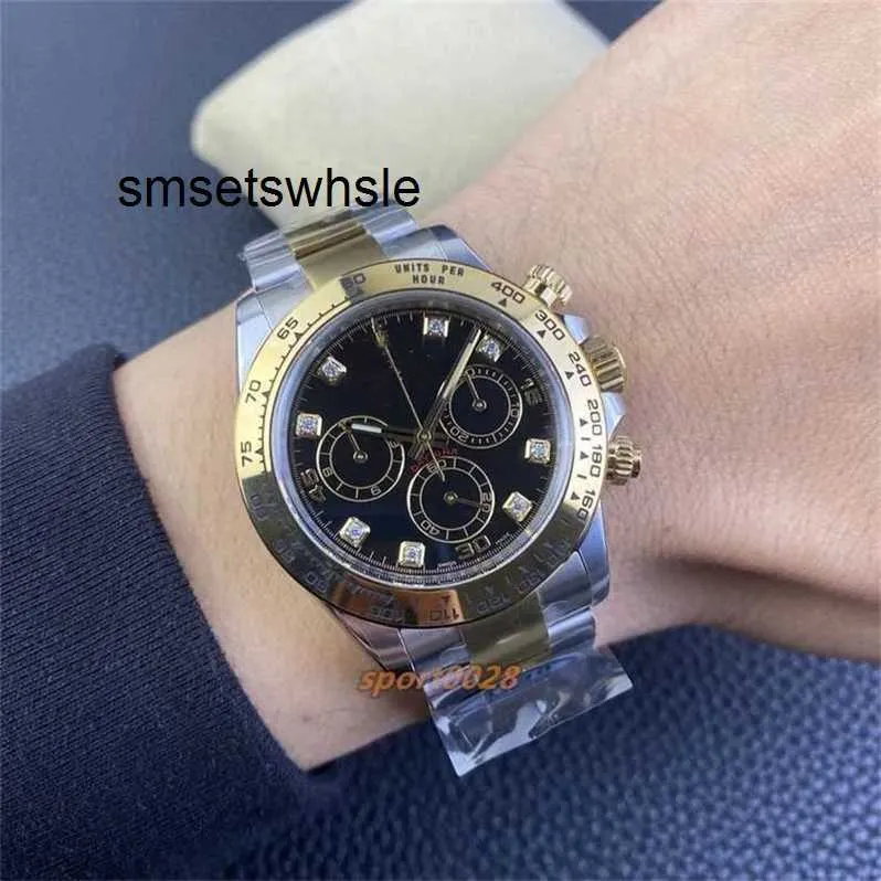 Watches for Men Thick 40mm with Diameter 4130 Clean Movement Minute 12.2mm Factory Timing Display Power