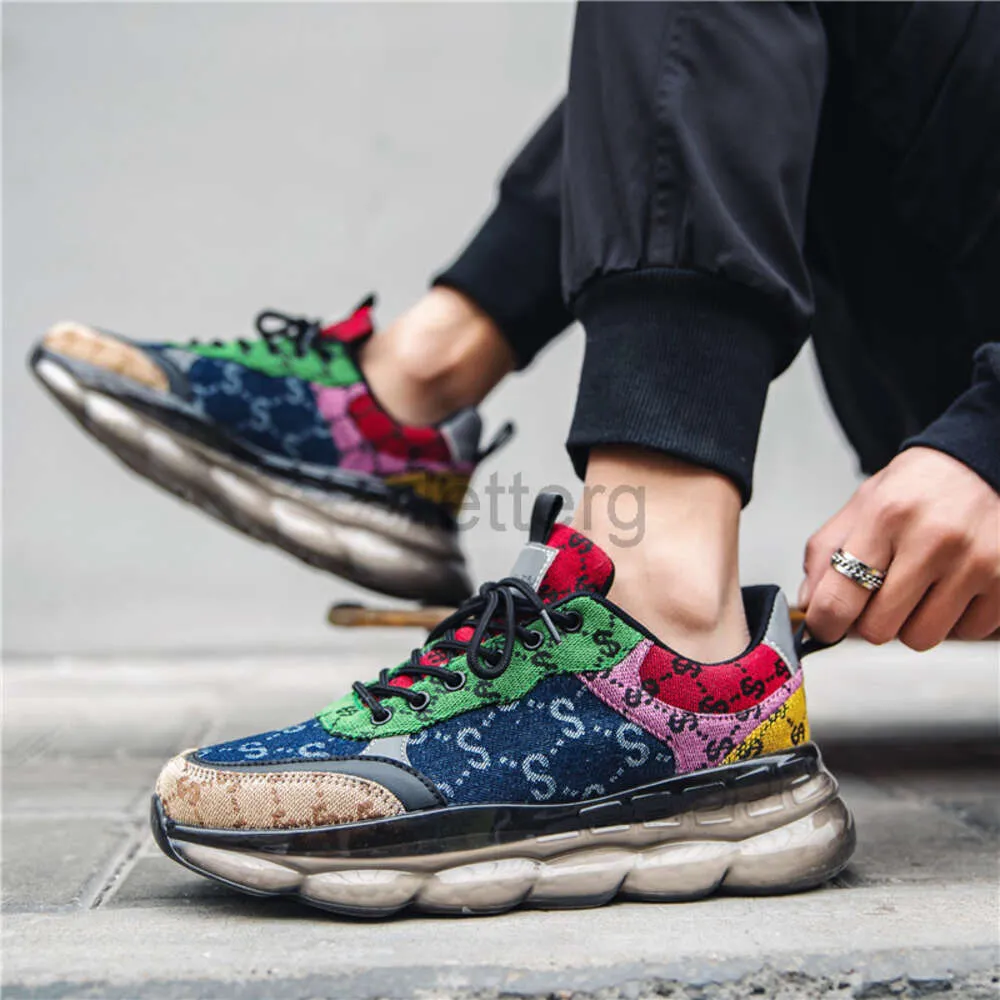 2024 New Designer Sneakers European Station Fight Color Men's Shoes Lace-Up (the First Layer Of Cowhide) Designer Tokugawa Shoes Flat Heel Low Round Head Shoes letterg