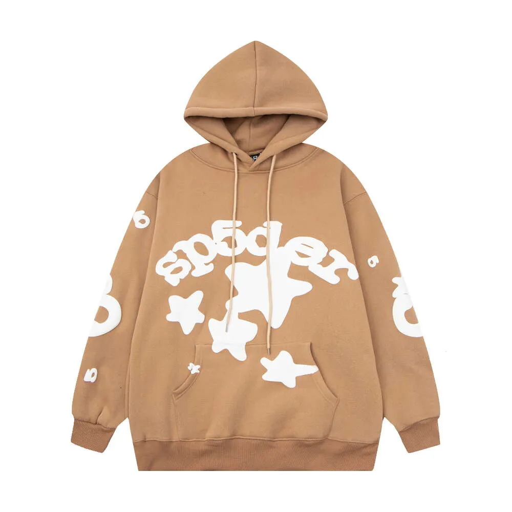 555 Spider Designer Sp5der Sweats à capuche Young Thug Hiphop Spider Survêtement Lettres en mousse 555555 Polo rose Sweat à capuche Top Qualité Pantalon à capuche en peluche pour femme