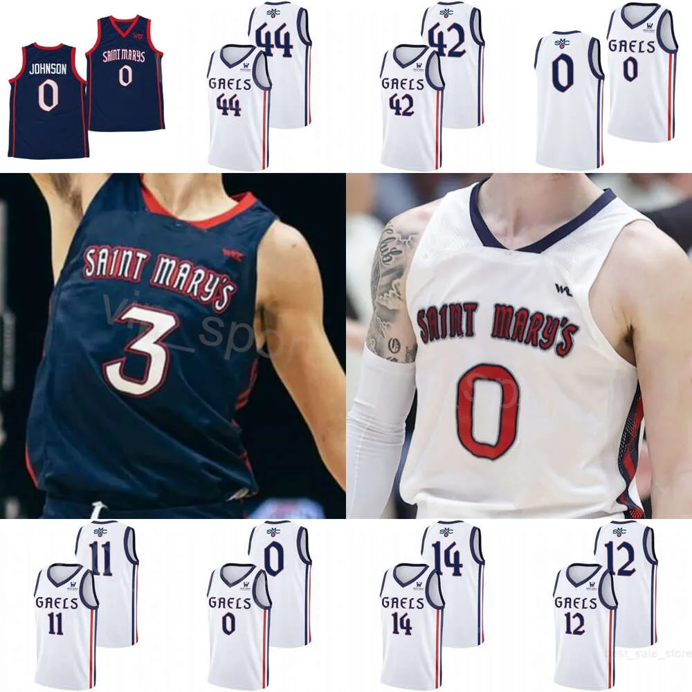 Saint Marys Gaels Basketball College 11 Mitchell Saxen Jerseys University 5 Joshua Jefferson 44 Alex Ducas 20 Mahaney 1 Harry Wessels Mason Forbes Młodzieżowa kobieta