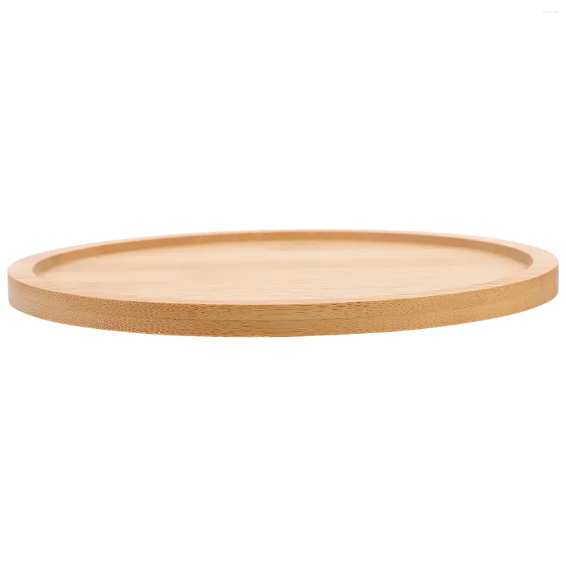 Teller, rundes Teetablett, kleine Obst-Bambus-Servierplatte, Käsebrett, Geschirr, Tabletts, Holzaufbewahrung