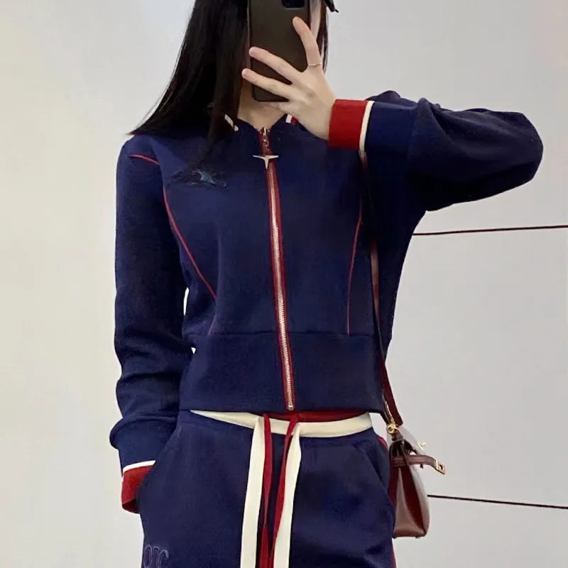 Designer tracksuit women 2 two pieces set zipper clothes juicy ensemble female hoodie jackets coat pants letters for ladies woman autunmn spring outwears