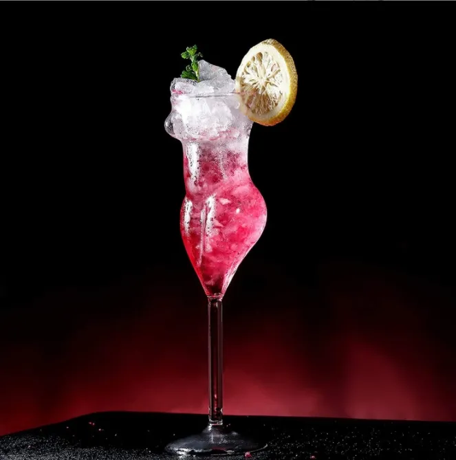 Unique Body Form Wine Glass - Sexy Female Figure Design, Cocktail Glass,  Whiskey Glass, Novelty Drinkware - Perfect Gift!
