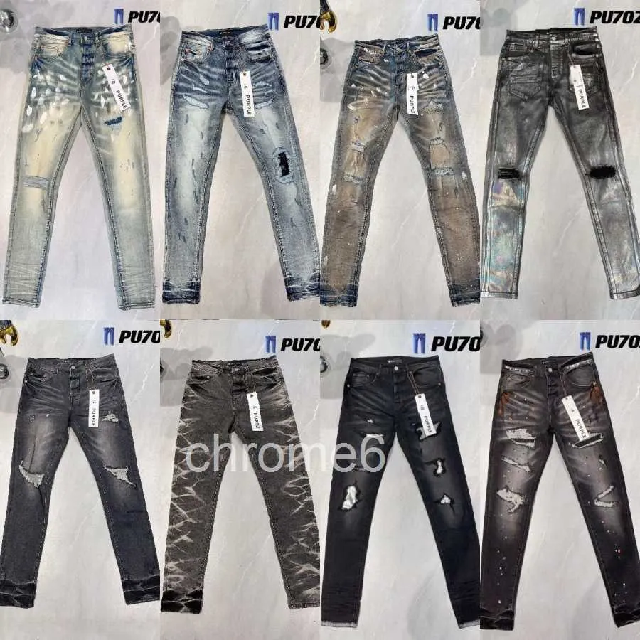 Jeans da uomo Designer Moda Motociclisti strappati effetto consumato Denim Cargo da uomo Pantaloni neri Retro Streetwear Pantaloni sportivi casual Designer Joggers 98R0