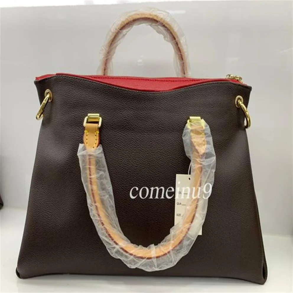 Comeinu9 damski Xlarge oryginalna skórzana torba 34 cm Klasyczna torba na ramię moda torebka lady 27cm280d