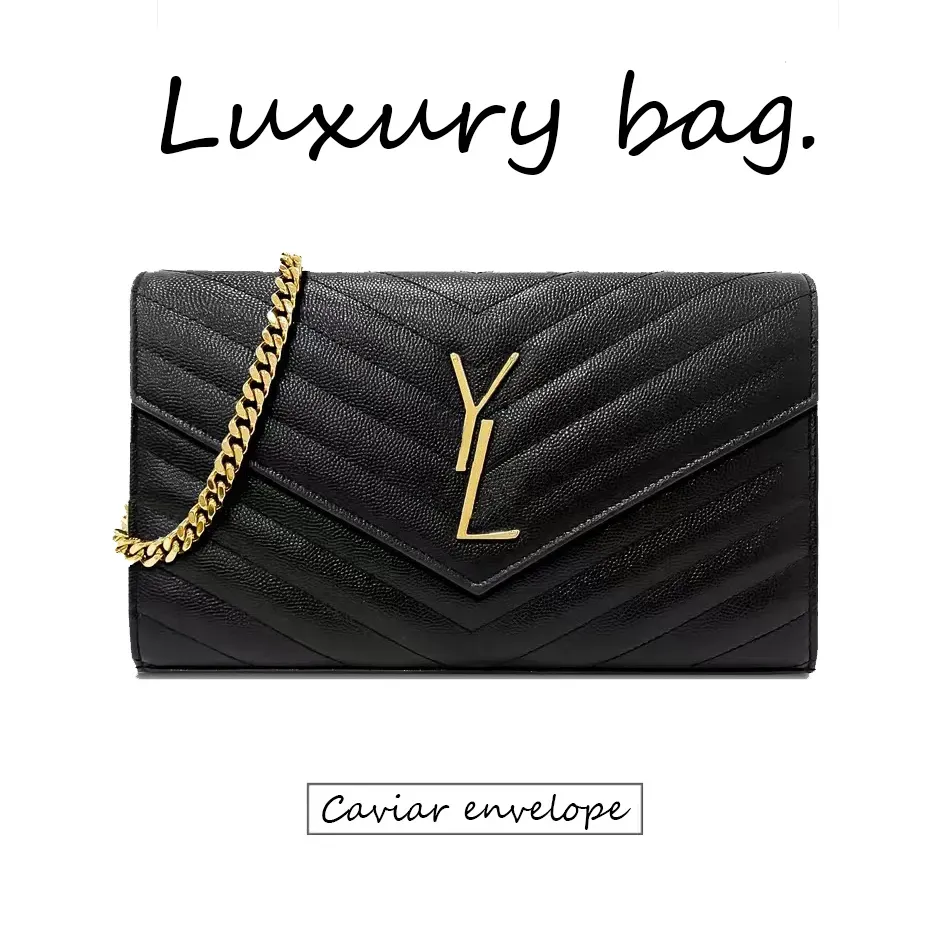 Sac de créateur en forme de Y Sacs à bandoulière Sacs à main de luxe Titulaires de cartes pour femmes Portefeuille Mode Sac fourre-tout de couleur unie Classiques Diagonale Enveloppe élégante en cuir de veau Noir Cadeau