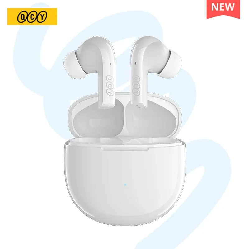 Products Qcy T18 Wireless Earphones Bluetooth 5.2 Earbuds Qcc3050 Aptx Voice 32khz 4 Mic Cvc Hd Call Headphones Dualdevice Connection