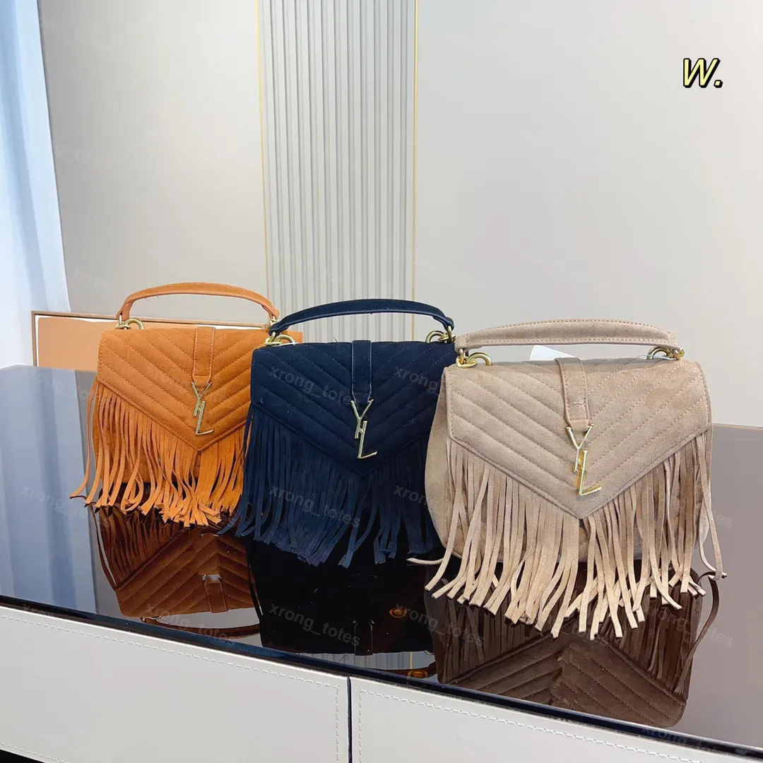 Women Bag Handbag Envelope Tassels Messenger Bag Fashion Crossbody Gold Chain Shoulder Bags Clutch Cross Body Designer Handbags Purse 24cm