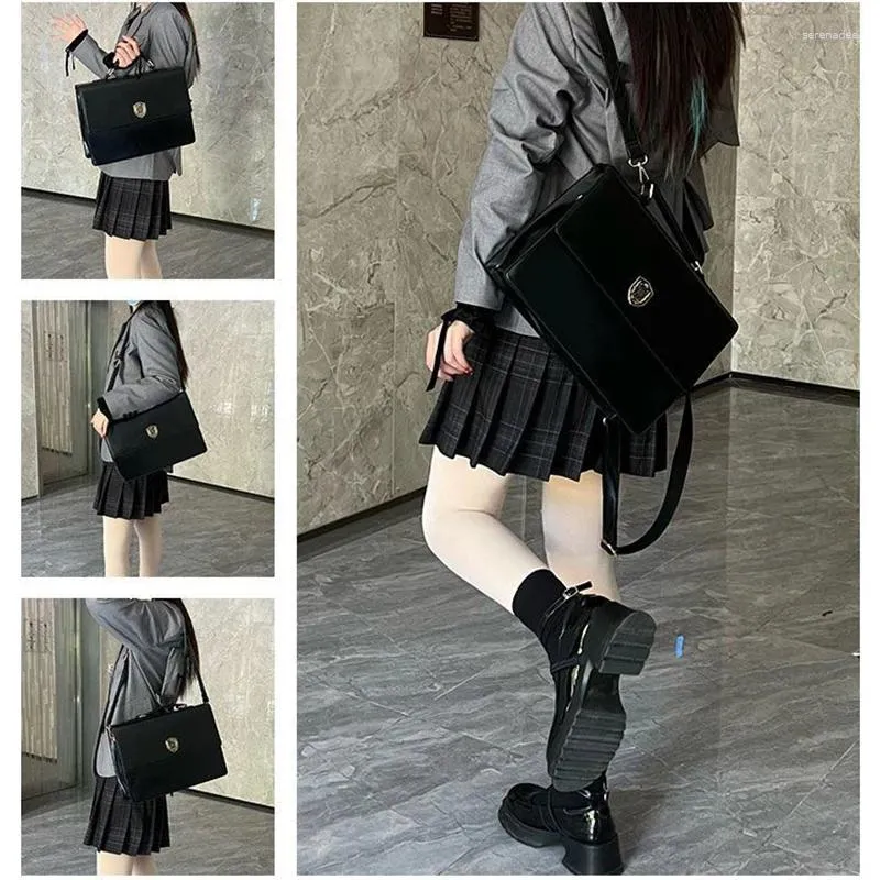 Sacs d'école Style japonais filles Lolita gothique JK sacs à dos cartables sacs à main étudiants couche transparente porte-documents épaule ItaBag