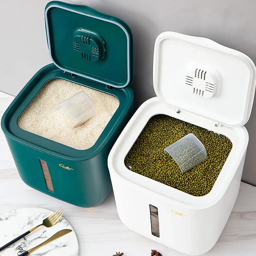 Recipiente De Harina Hermético, Contenedor De Almacenamiento De Arroz De 10  L Contenedor De Grano De Plástico De Grado Alimenticio, Contenedor De  Organización De Despensa De Cocina De Alimentos Secos De 16,89 € | DHgate, image size:1001x1001