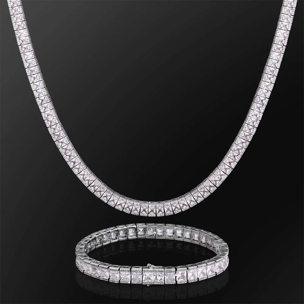 KRKC Sier White Rose Gold Plated Iced Out CZ Jewelry Choker