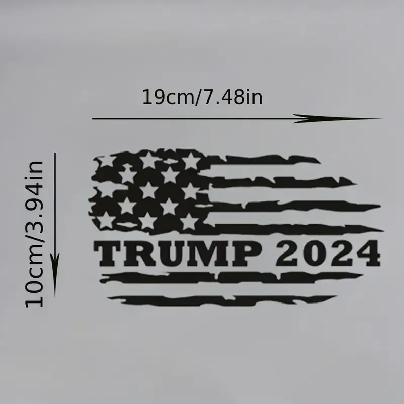 7 5 usa flag trump 2024 car sticker flag decal details 0