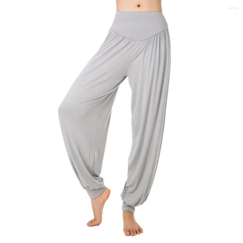 Pantaloni da donna Leggings sportivi traspiranti a vita alta Gamba larga casual Amichevoli alla pelle Pantaloni larghi larghi da yoga per palestra Super morbidi
