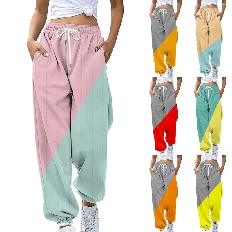 Pantaloni da donna a vita alta per donna, pagliaccetto casual corto ed elastico da lavoro