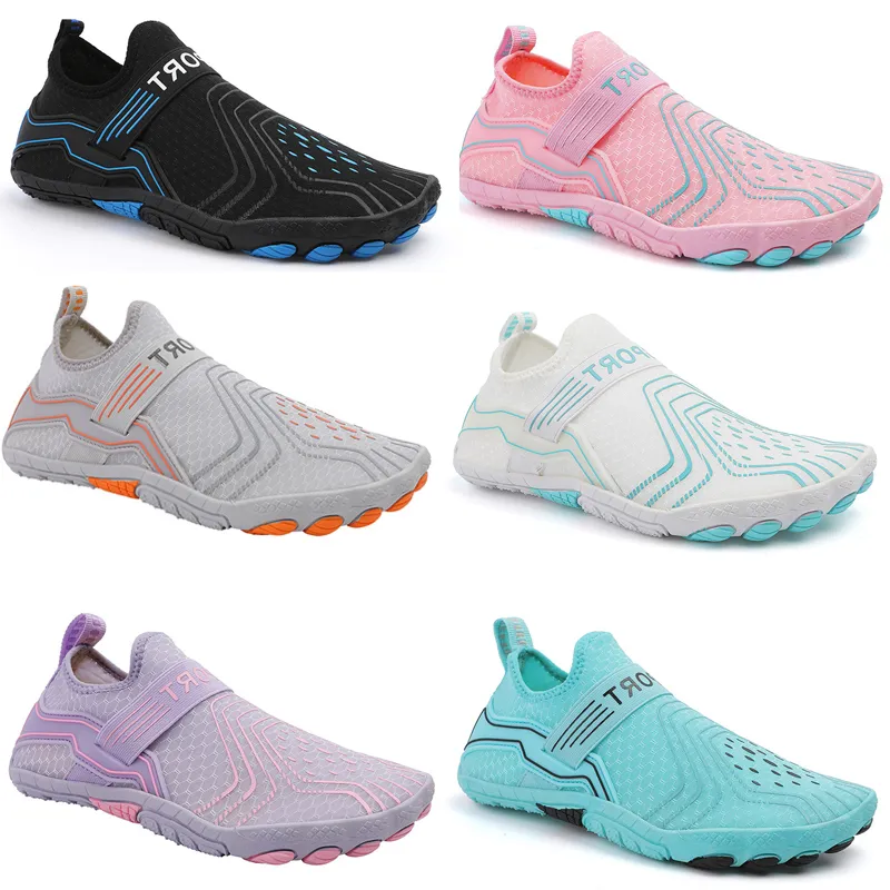 Nouvelles sandales plage chaussures d'eau hommes été natation rouge orange vert bleu rose noir violet extérieur homme femmes pantoufles séchage rapide Aqua appartements Yoga chaussette Eur 36-45