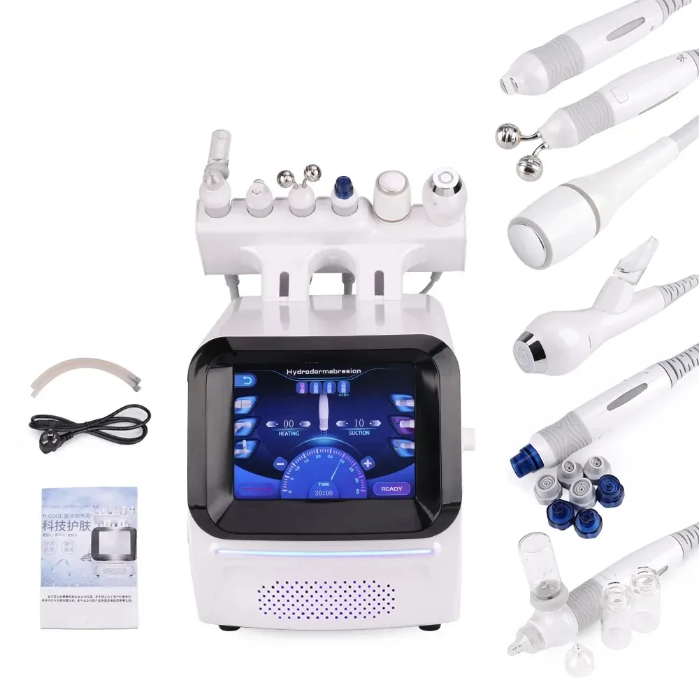 6 in 1 Hydro Microdermabrasion Oxygen Jet Aqua Facials Skin Care Cleaning Beauty Dermabrasion Facial Machine