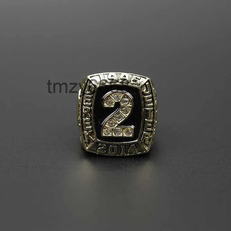 MLB Baseball Hall of Fame 1995-2014 Yankees Star Derek Jeter #2 Championship Ring Gift J0qh