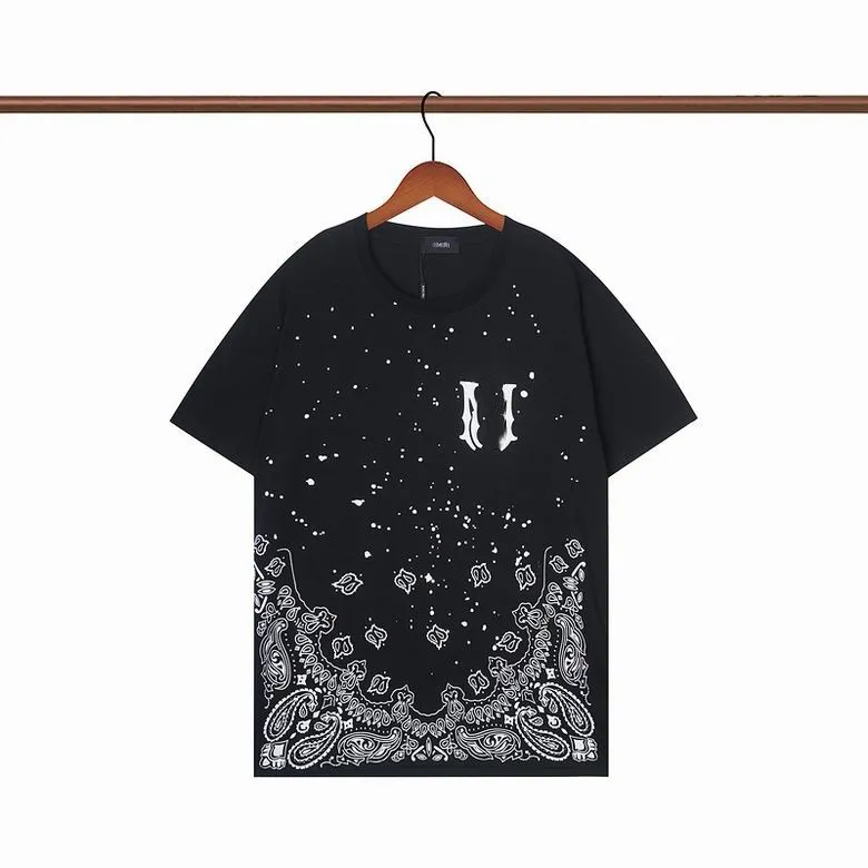 2024 Designer T Shirt Summer T-shirts Designer Mens T-shirts Ink Splash Flow Paint Shirts Luxury Short Sleeve Hip Hop Streetwear Tees Letter Print Tops Haikyuu