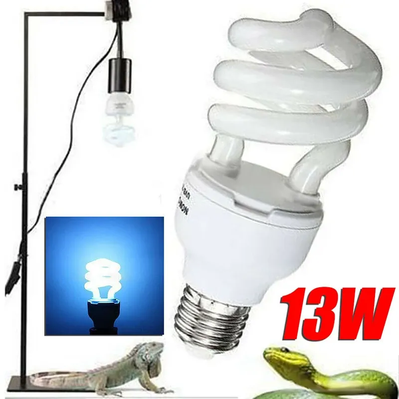Éclairage 5.0 / 10.0 UVB 13 / 26W Light compact Light Fluorescent Terrarium Reptile Lampe Light UVB 13/26W Light compact AA