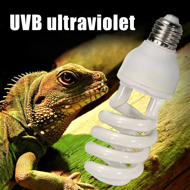 Produits 5.0 / 10.0 UVB 13 / 26W Light compact Light Fluorescent Terrarium Reptile Lampe Light Light XQMG Température Contrôle Produits Reptiles Nouveaux