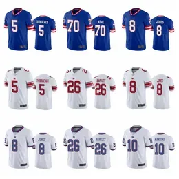 5 Kayvon Thibodeaux 8 Daniel Jones 26 Saquon Barkley ''Giants''Men Women Youth Football Jersey 70 Neal 56 Taylor Manning Strahan Toney Jerseys