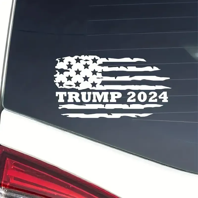 7 5 usa flag trump 2024 car sticker flag decal details 3