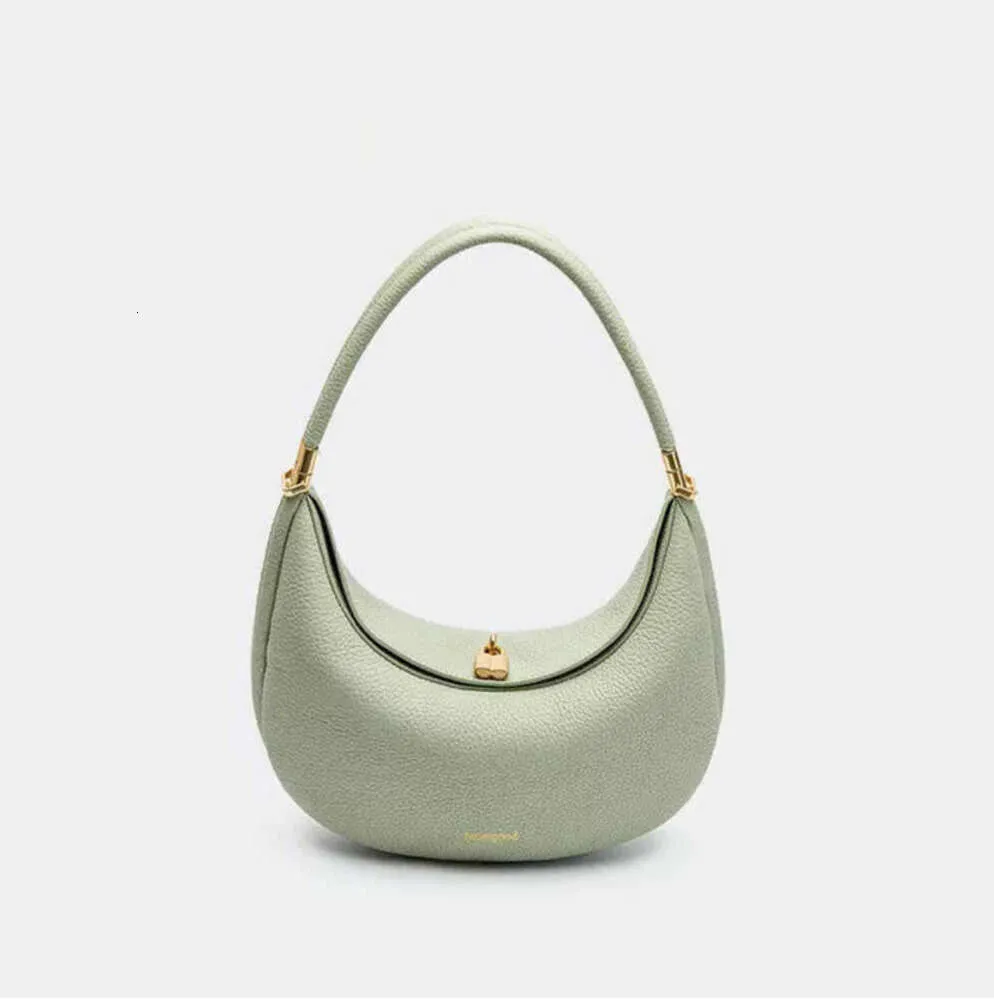 Songmont Luna 2024 Luxury Designer Underarm Hobo Shoulder Bag Half Moon Leather Purse Clutch Bags Women's Personalized Bag