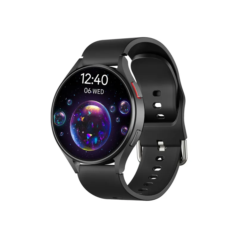 JS Watch 6 Reloj inteligente 1.39 pulgadas HD Pantalla táctil redonda completa NFC BT Música Llamada Rastreador de ejercicios Reloj de pulsera Monitoreo de frecuencia cardíaca Relojes Inteligentes