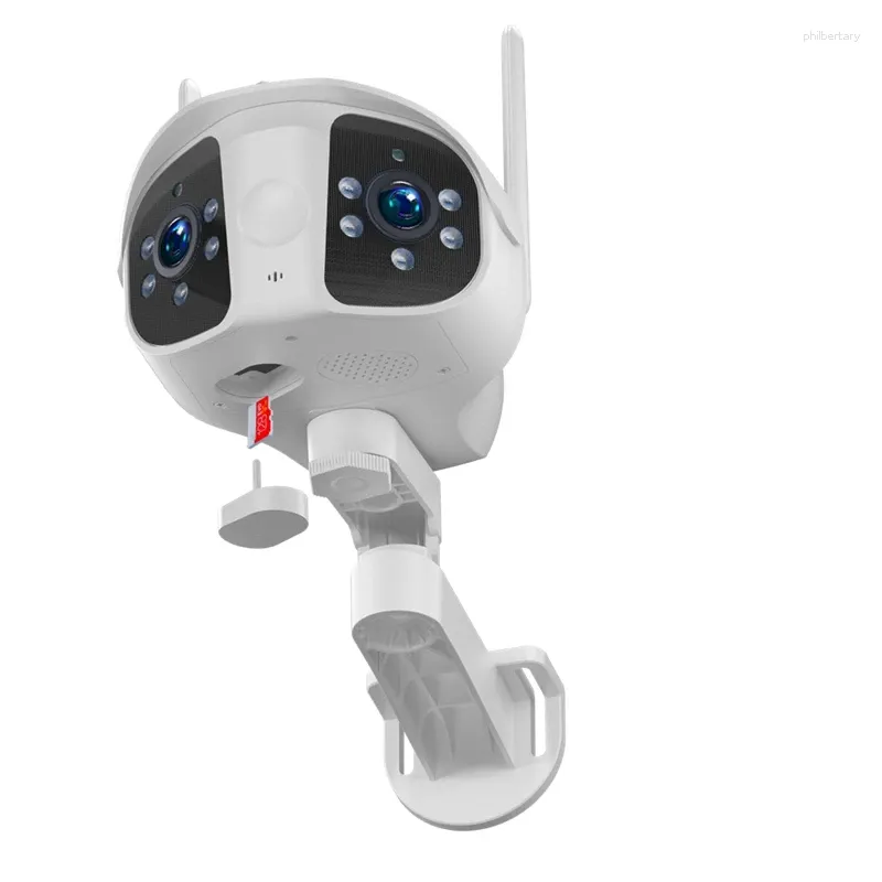 Zoom PTZ Wifi Telecamera IP Schermo a doppia lente Protezione di sicurezza Monitor CCTV notturno impermeabile per esterni