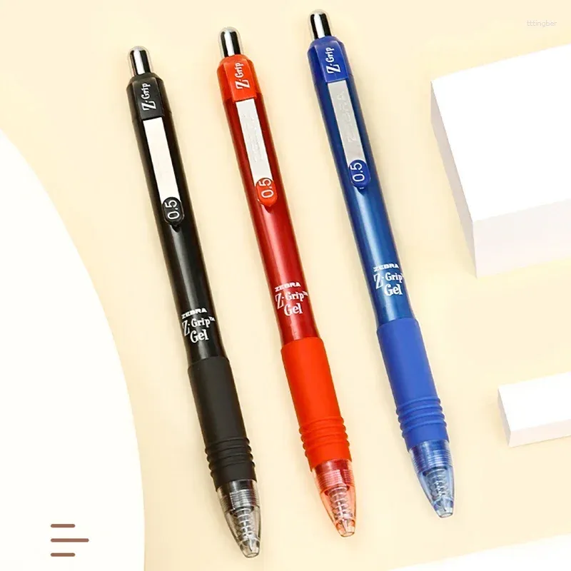 Stylos à Gel rétractables, encre noire bleue rouge, 0.5mm de carbone pour étudiants, fournitures scolaires et de bureau, papeterie japonaise