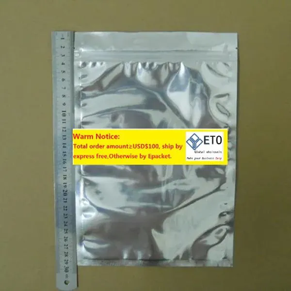 wholesale Papel de aluminio Transparente Cremallera resellable Paquete de plástico al por menor Paquete Bolsa Bolsa con cierre de cremallera Embalaje al por menor ZZ